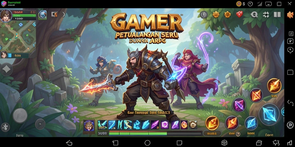 Tangkapan layar menunjukkan pertempuran seru dalam game ARPG.
