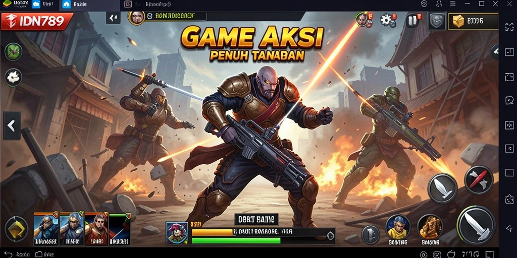 Screenshot utama IDN789 menampilkan aksi seru selama permainan.
