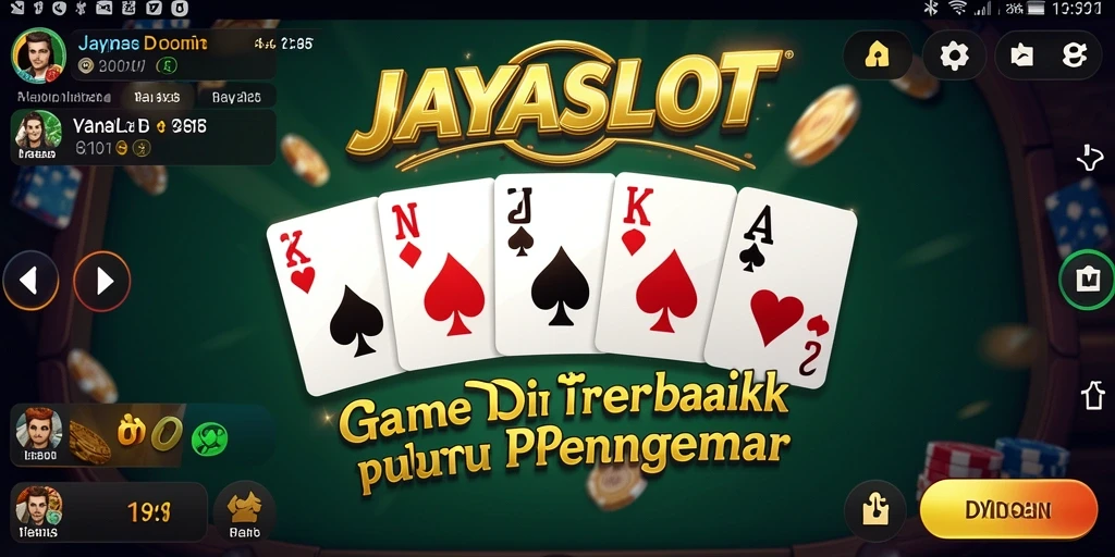 Screenshot utama JAYASLOT menampilkan gameplay seru permainan Domino.
