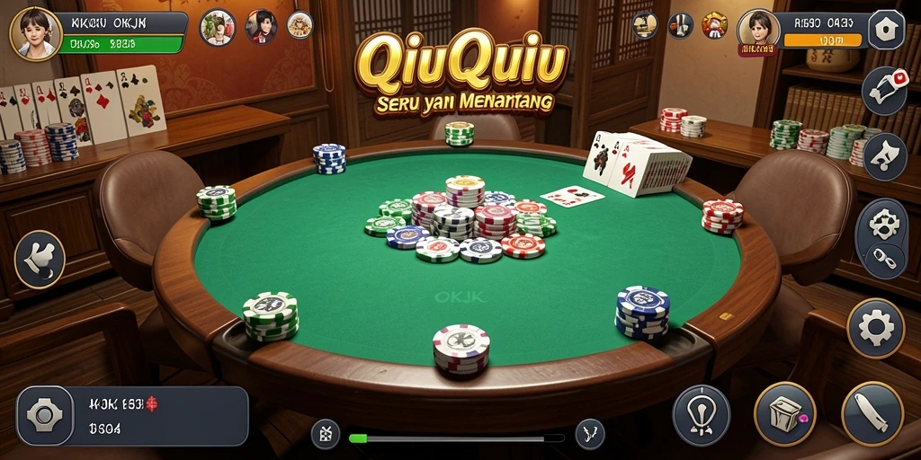 Tampilan gameplay QiuQiu yang menarik dan interaktif.