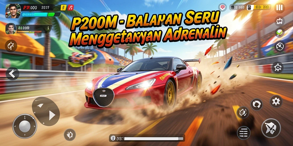 Tampilan balapan mendebarkan di P200M dengan berbagai lintasan.