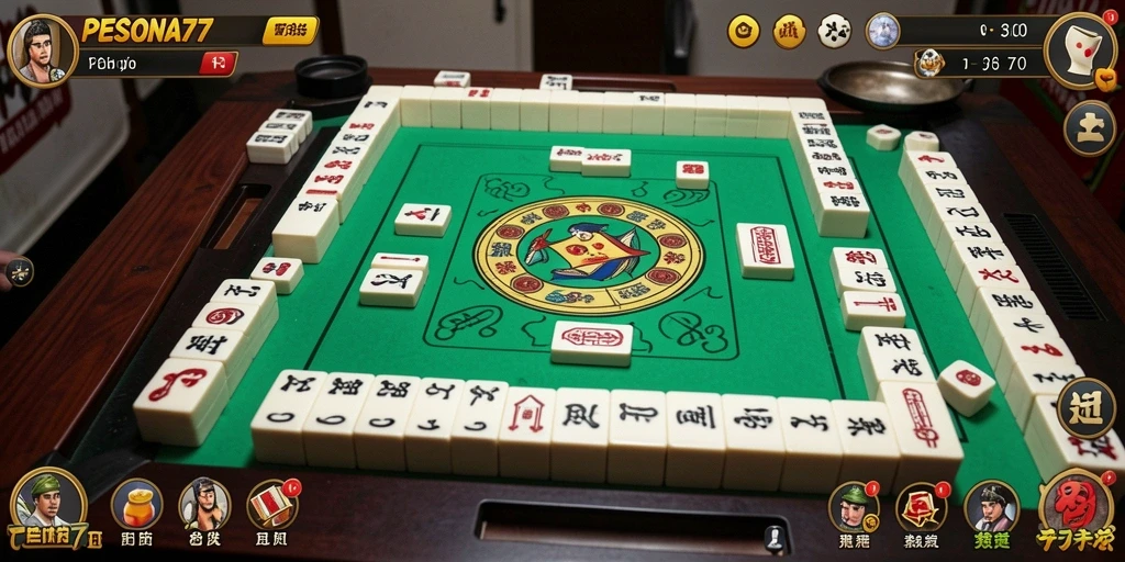 Screenshot PESONA77 menampilkan gameplay Mahjong yang seru dan menantang.