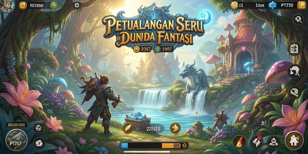 Tangkapan layar utama PT707 menunjukkan gameplay seru dan penuh aksi.
