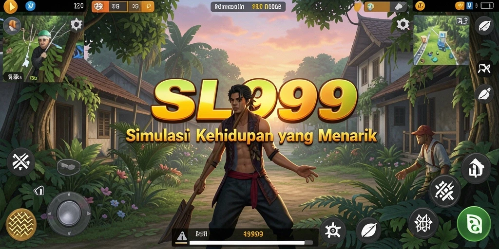 Tampilan gameplay SL999 menampilkan interaksi karakter dalam dunia simulasi.