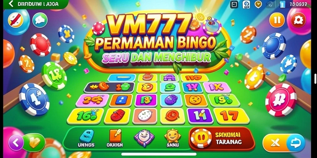 Tampilan permainan Bingo yang seru dan interaktif di VM777.